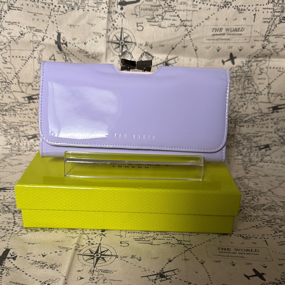 Ted Baker Glossy Lavender Wallet